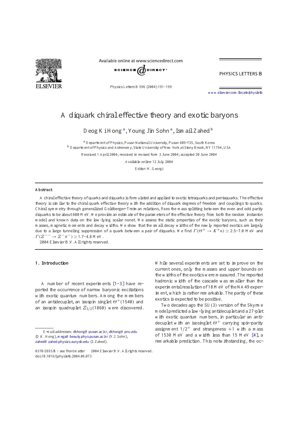 A Diquark Chiral Effective Theory And Exotic Baryons Topic Of Research Paper In Physical Sciences Download Scholarly Article Pdf And Read For Free On Cyberleninka Open Science Hub