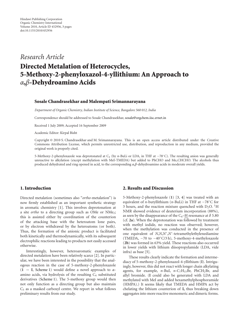 Directed Metalation Of Heterocycles 5 Methoxy 2 Phenyloxazol 4 Yllithium An Approach To A B Dehydroamino Acids Topic Of Research Paper In Chemical Sciences Download Scholarly Article Pdf And Read For Free On Cyberleninka Open