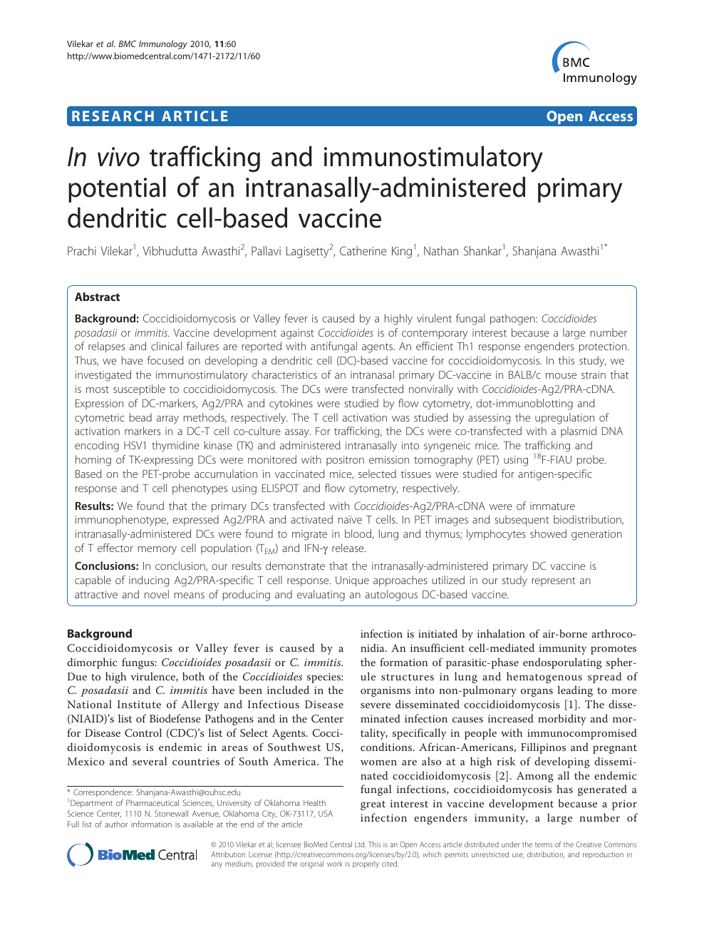 In Vivo Trafficking And Immunostimulatory Potential Of An Intranasally Administered Primary Dendritic Cell Based Vaccine Topic Of Research Paper In Biological Sciences Download Scholarly Article Pdf And Read For Free On Cyberleninka Open
