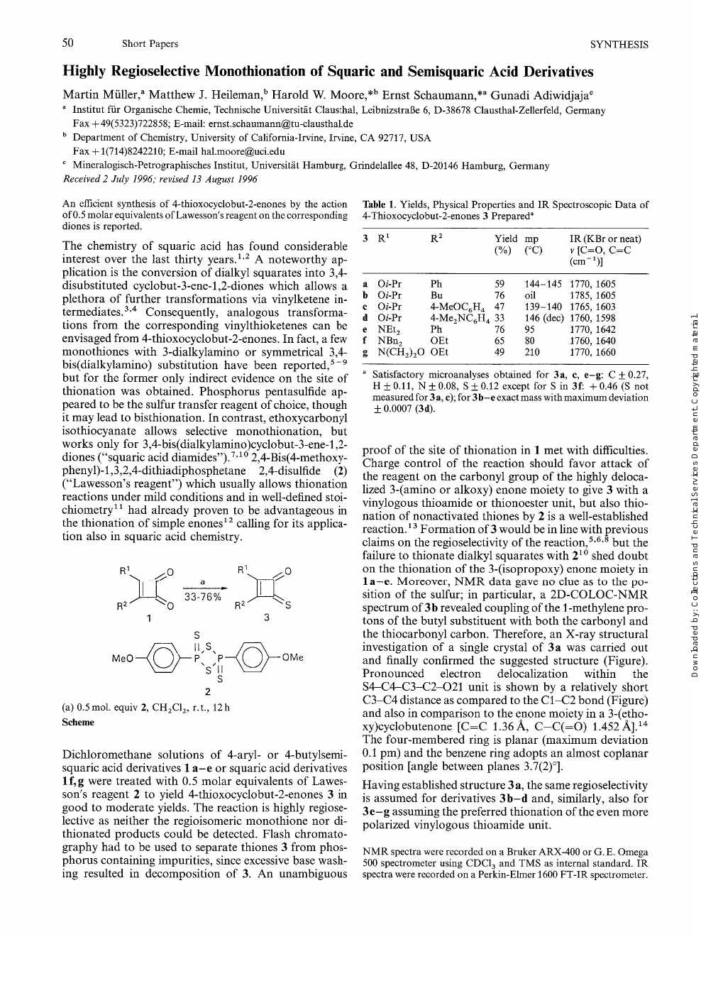 Highly Regioselective Monothionation Of Squaric And Semisquaric Acid Derivatives Topic Of Research Paper In Chemical Sciences Download Scholarly Article Pdf And Read For Free On Cyberleninka Open Science Hub
