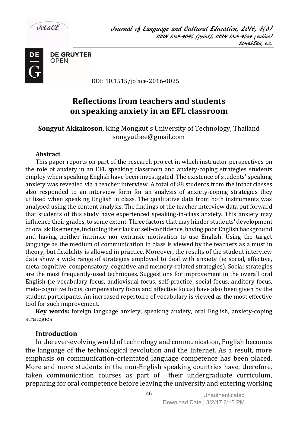 PDF) Proceedings of the 4th Pronunciation in Second Language Learning and  Teaching Conference