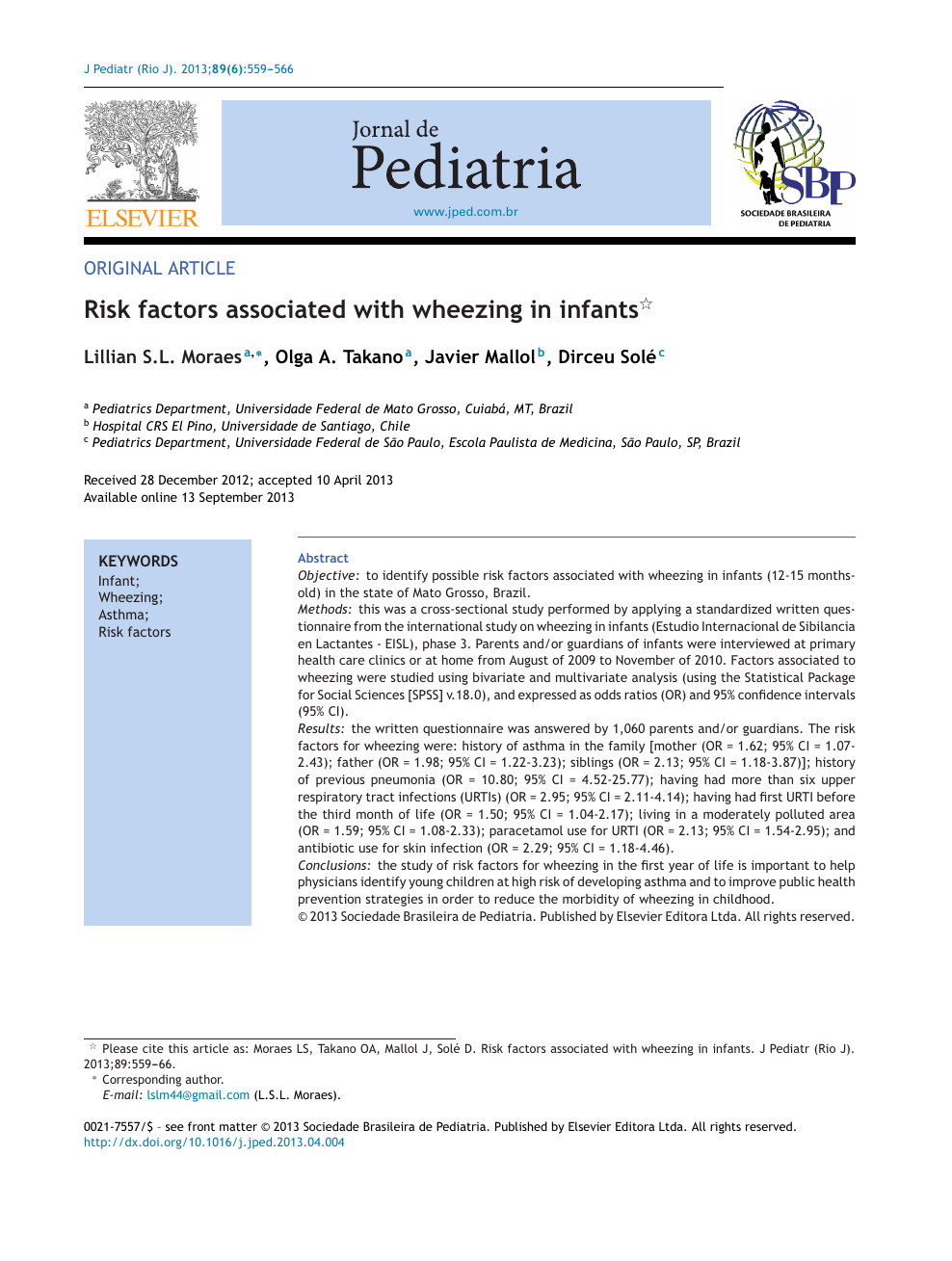 Risk Factors Associated With Wheezing In Infants Topic Of Research Paper In Biological Sciences Download Scholarly Article Pdf And Read For Free On Cyberleninka Open Science Hub