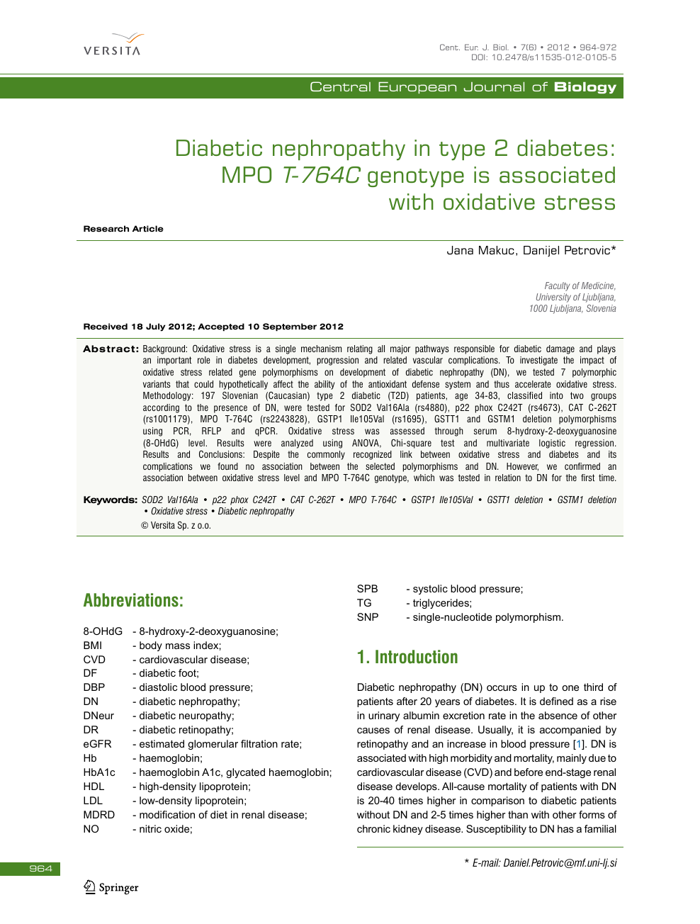 research papers on diabetes