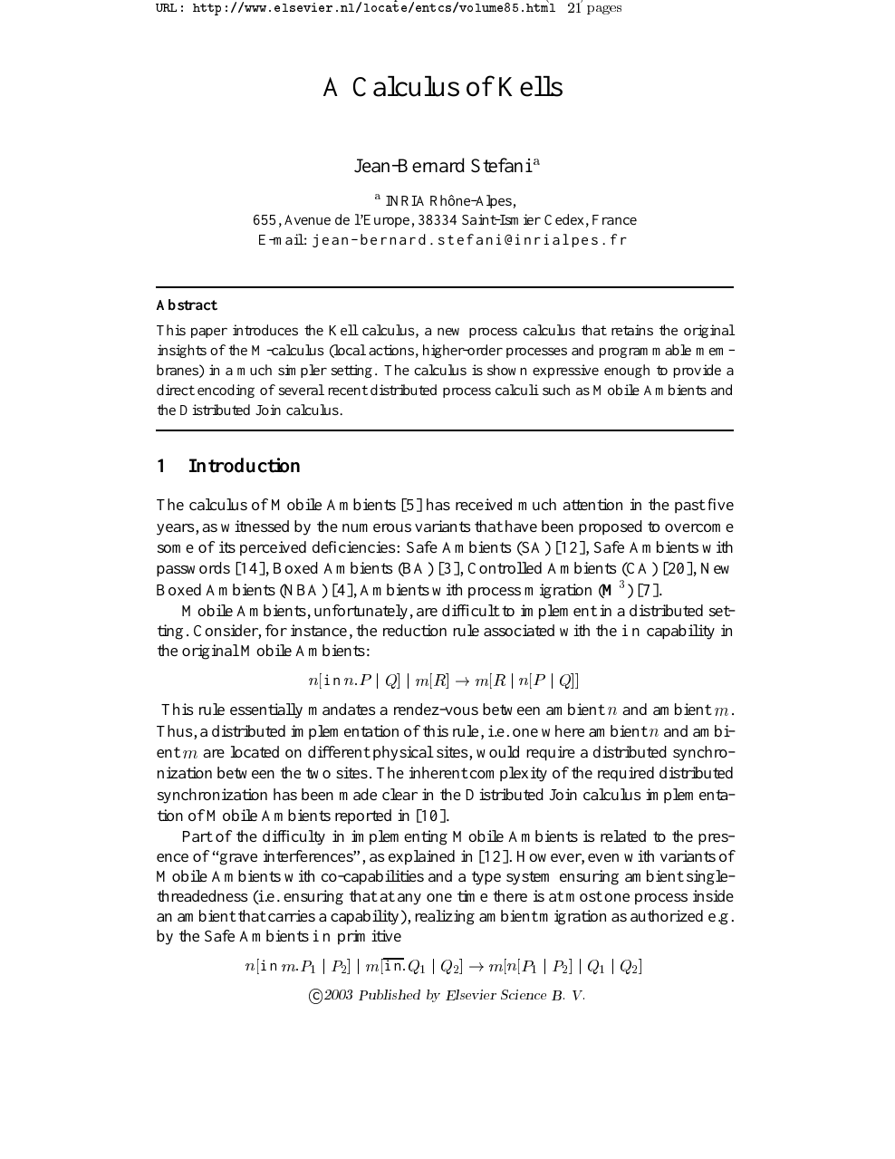 A Calculus Of Kells Topic Of Research Paper In Computer And Information Sciences Download Scholarly Article Pdf And Read For Free On Cyberleninka Open Science Hub