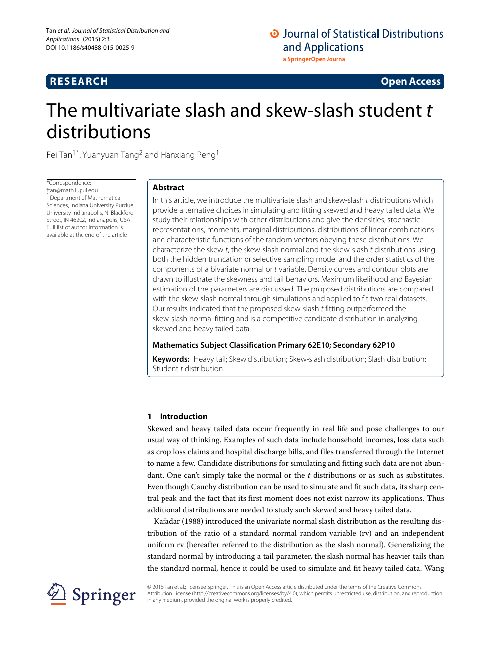 The Multivariate Slash And Skew Slash Student T Distributions Topic Of Research Paper In Mathematics Download Scholarly Article Pdf And Read For Free On Cyberleninka Open Science Hub