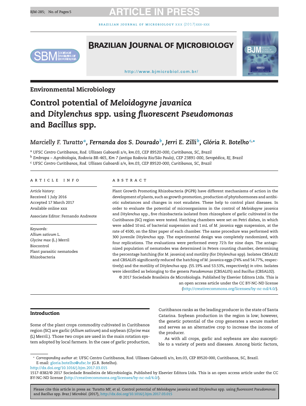 PDF) Supressividade a fitopatógenos habitantes do solo