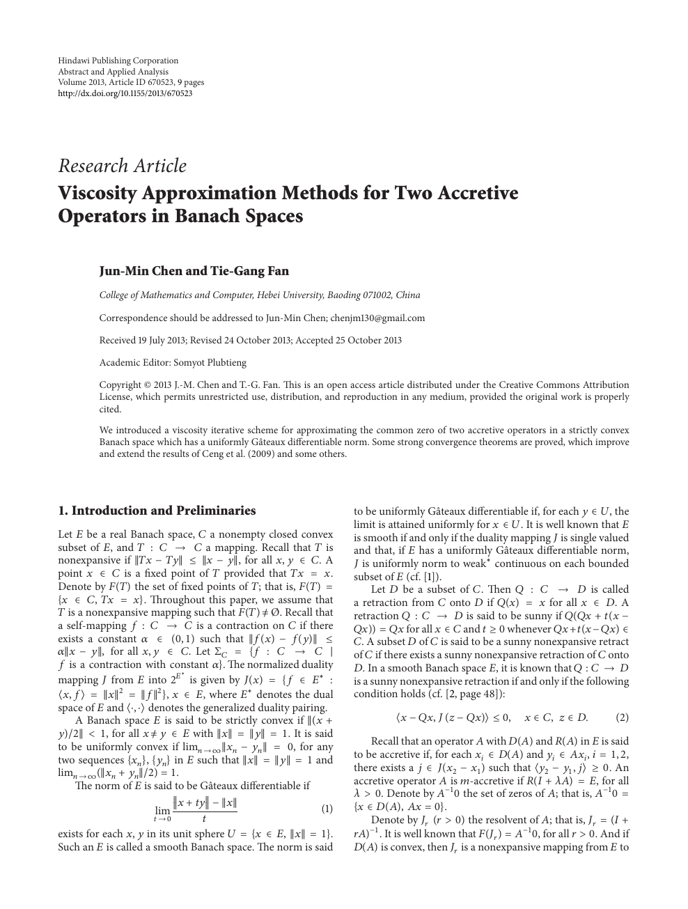Viscosity Approximation Methods For Two Accretive Operators In Banach Spaces Topic Of Research Paper In Mathematics Download Scholarly Article Pdf And Read For Free On Cyberleninka Open Science Hub