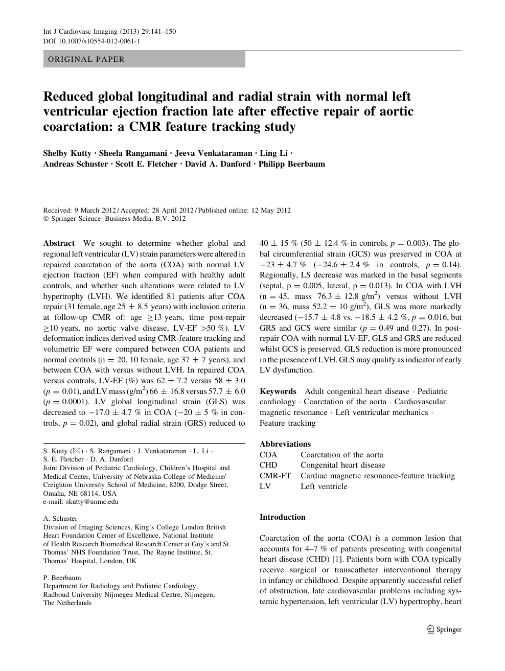PDF] Prognostic value of global longitudinal strain in patients