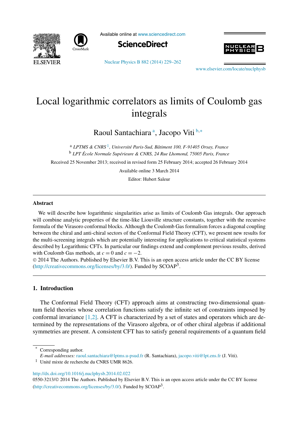 Local Logarithmic Correlators As Limits Of Coulomb Gas Integrals Topic Of Research Paper In Physical Sciences Download Scholarly Article Pdf And Read For Free On Cyberleninka Open Science Hub
