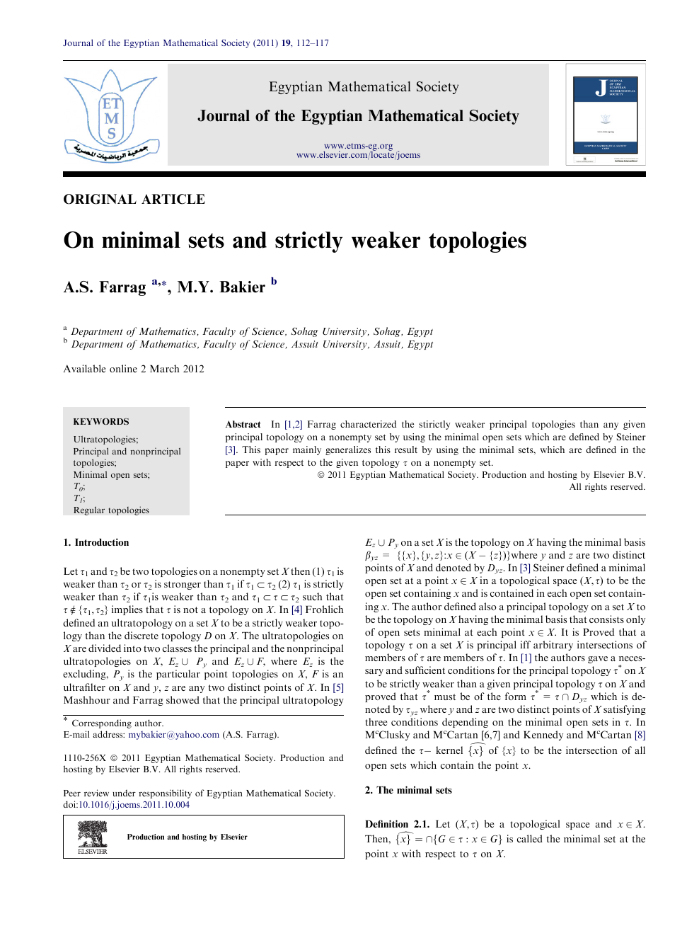 On Minimal Sets And Strictly Weaker Topologies Topic Of Research Paper In Mathematics Download Scholarly Article Pdf And Read For Free On Cyberleninka Open Science Hub