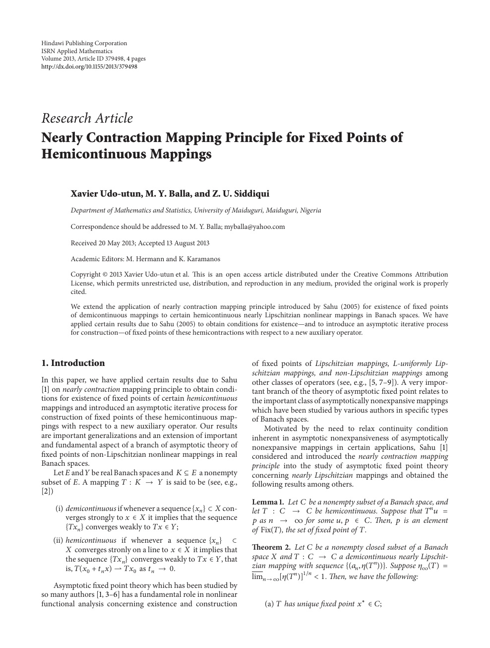 Nearly Contraction Mapping Principle For Fixed Points Of Hemicontinuous Mappings Topic Of Research Paper In Mathematics Download Scholarly Article Pdf And Read For Free On Cyberleninka Open Science Hub