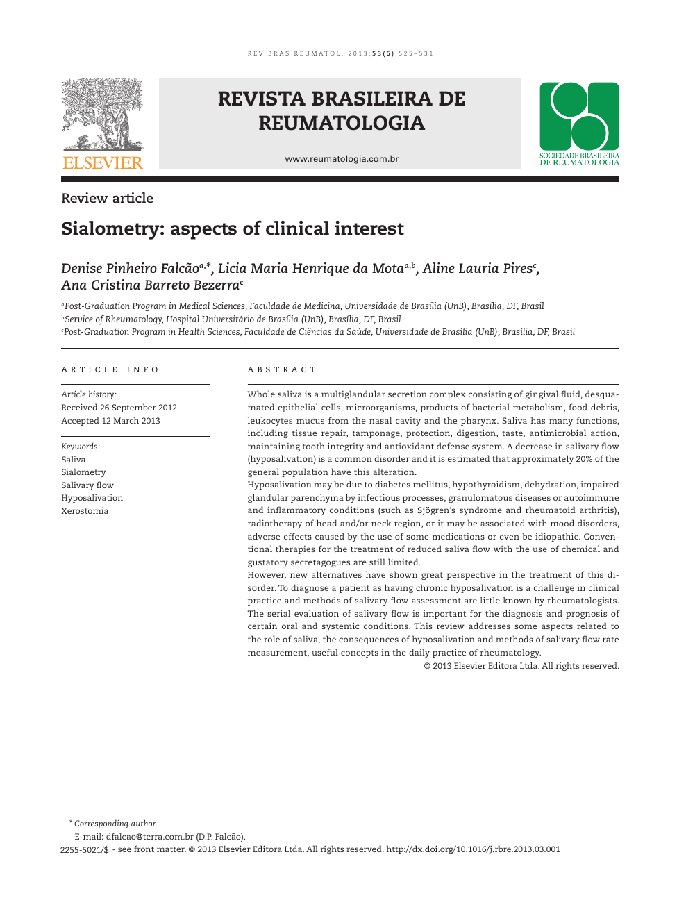 Sialometry Aspects Of Clinical Interest Topic Of Research Paper