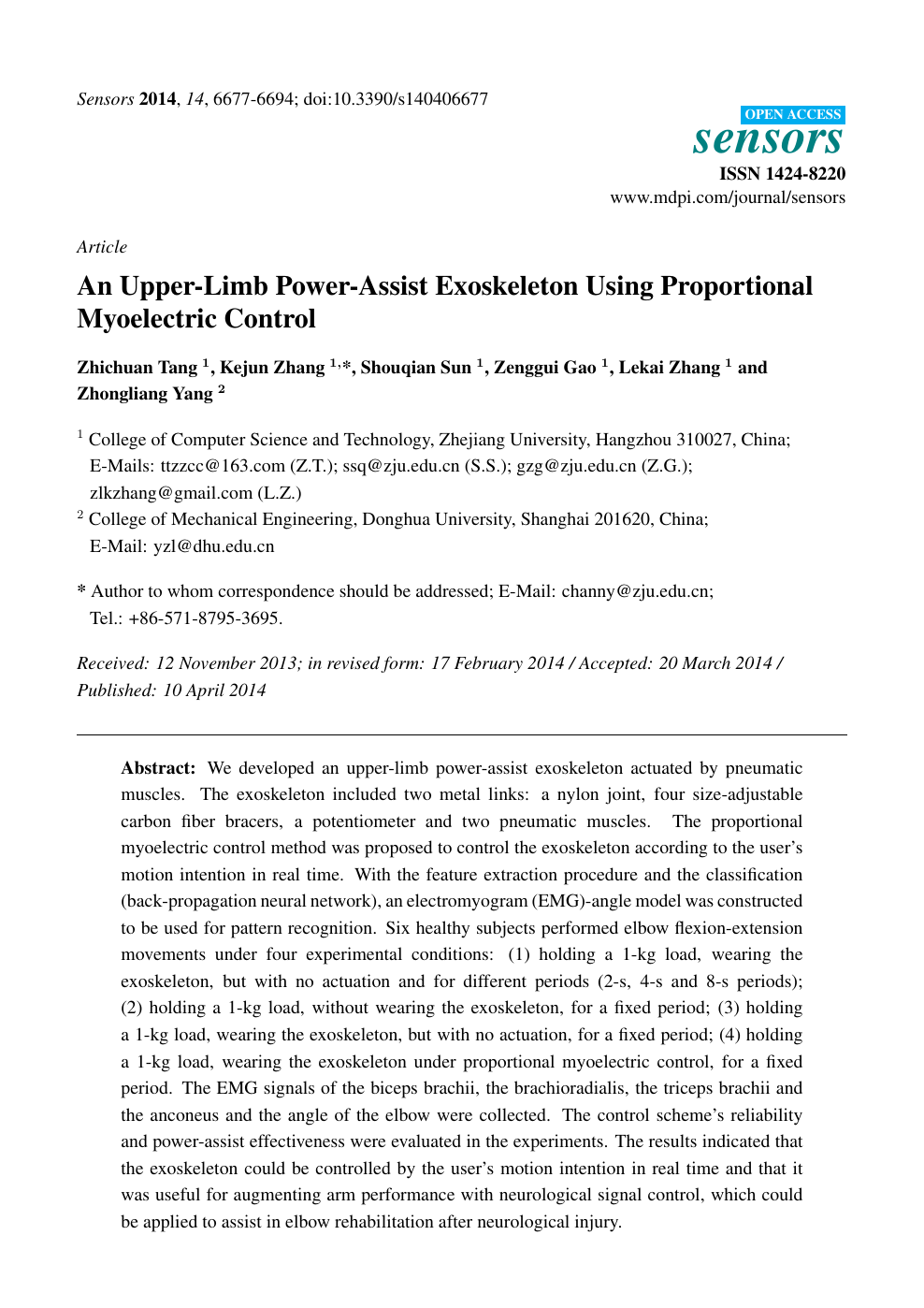 An Upper Limb Power Assist Exoskeleton Using Proportional Myoelectric Control Topic Of Research Paper In Medical Engineering Download Scholarly Article Pdf And Read For Free On Cyberleninka Open Science Hub