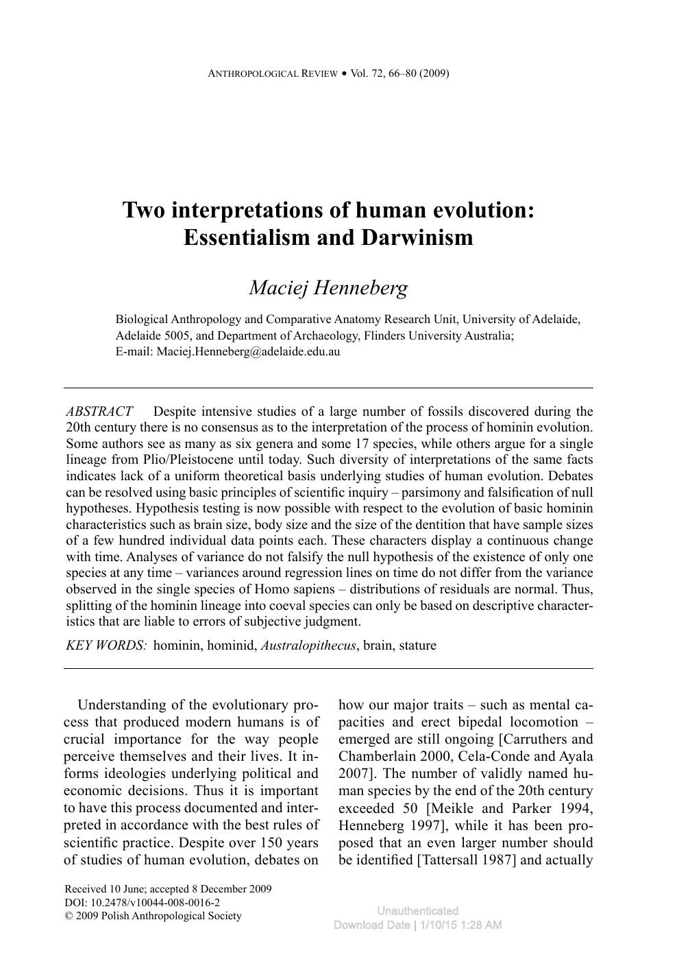 Реферат: The Evolution Of Man Essay Research Paper
