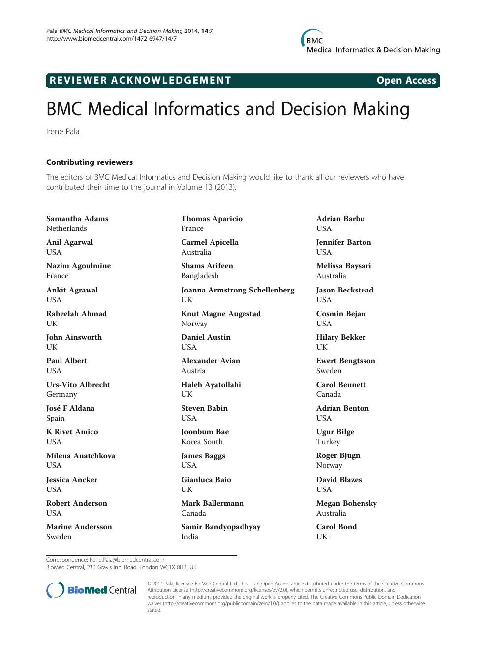 Bmc Medical Informatics And Decision Making Topic Of Research Paper In Biological Sciences Download Scholarly Article Pdf And Read For Free On Cyberleninka Open Science Hub