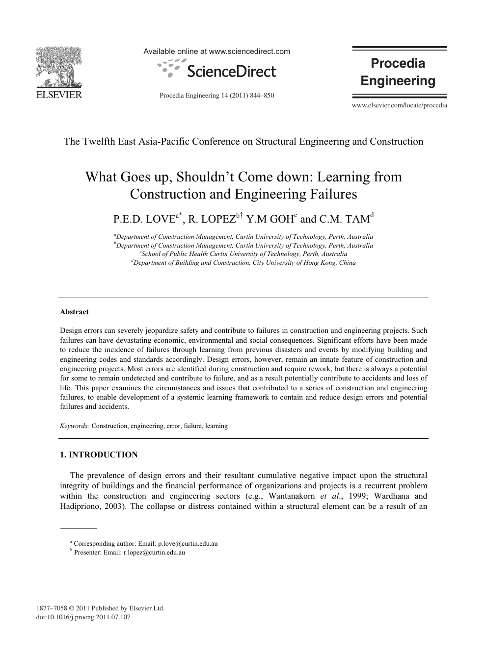 What Goes Up Shouldn T Come Down Learning From Construction And Engineering Failures Topic Of Research Paper In Civil Engineering Download Scholarly Article Pdf And Read For Free On Cyberleninka Open Science