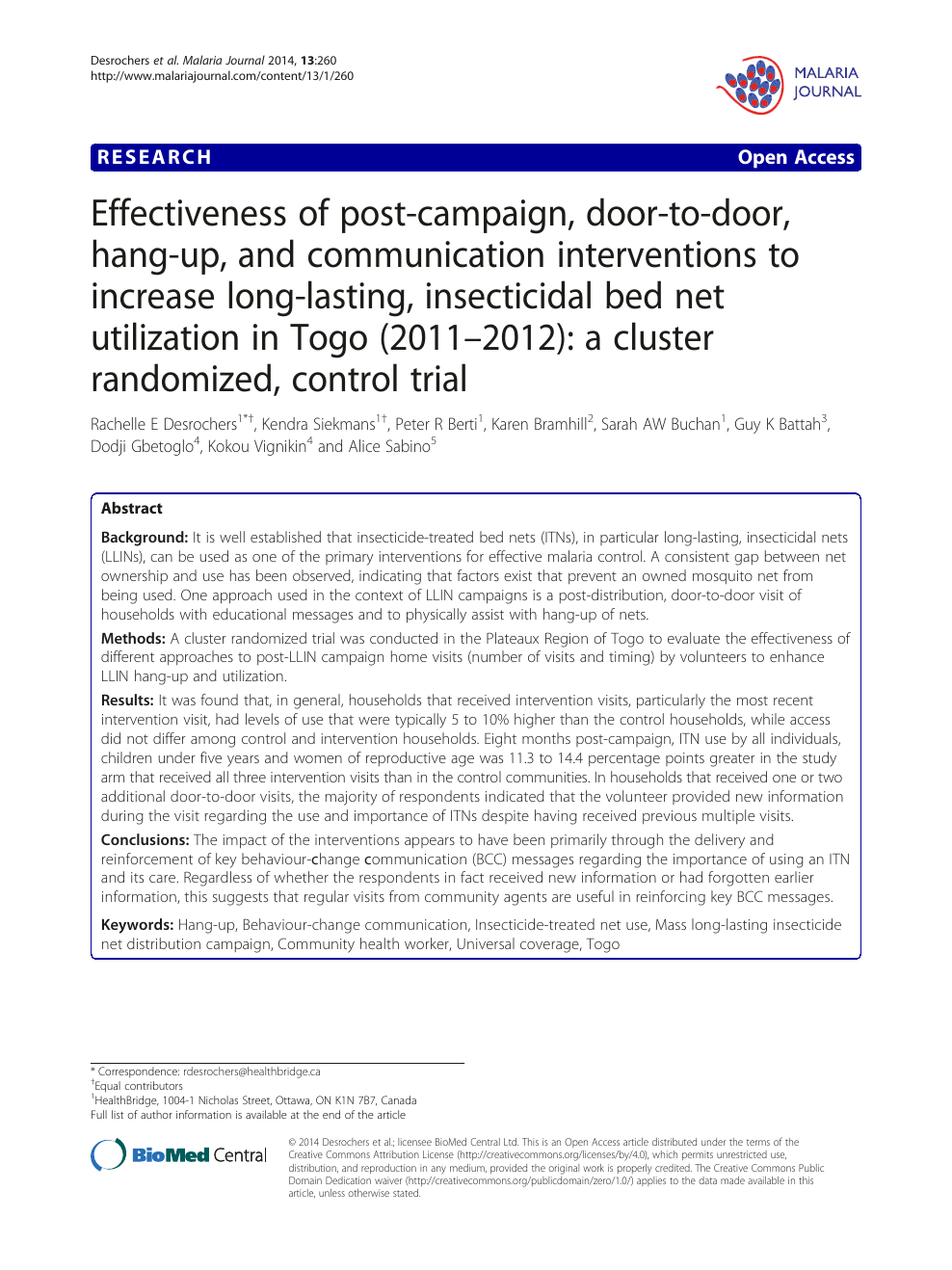 Effectiveness Of Post Campaign Door To Door Hang Up And