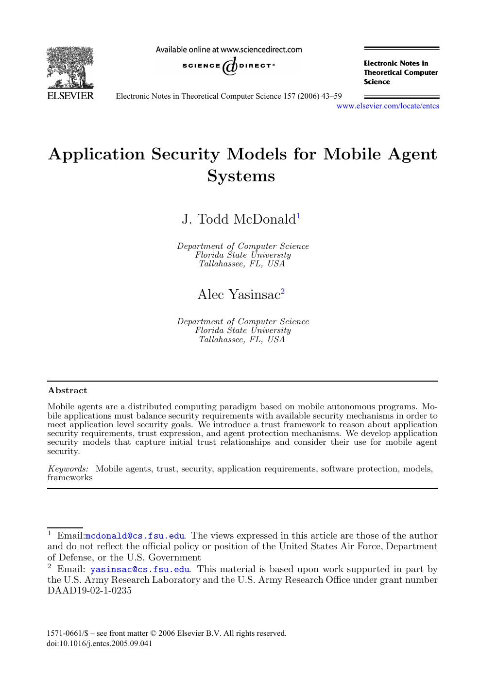 Application Security Models For Mobile Agent Systems Topic Of Research Paper In Computer And Information Sciences Download Scholarly Article Pdf And Read For Free On Cyberleninka Open Science Hub