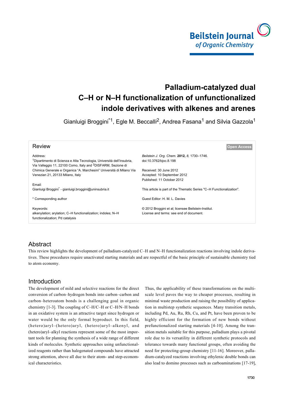 Palladium Catalyzed Dual C H Or N H Functionalization Of Unfunctionalized Indole Derivatives With Alkenes And Arenes Topic Of Research Paper In Chemical Sciences Download Scholarly Article Pdf And Read For Free On Cyberleninka