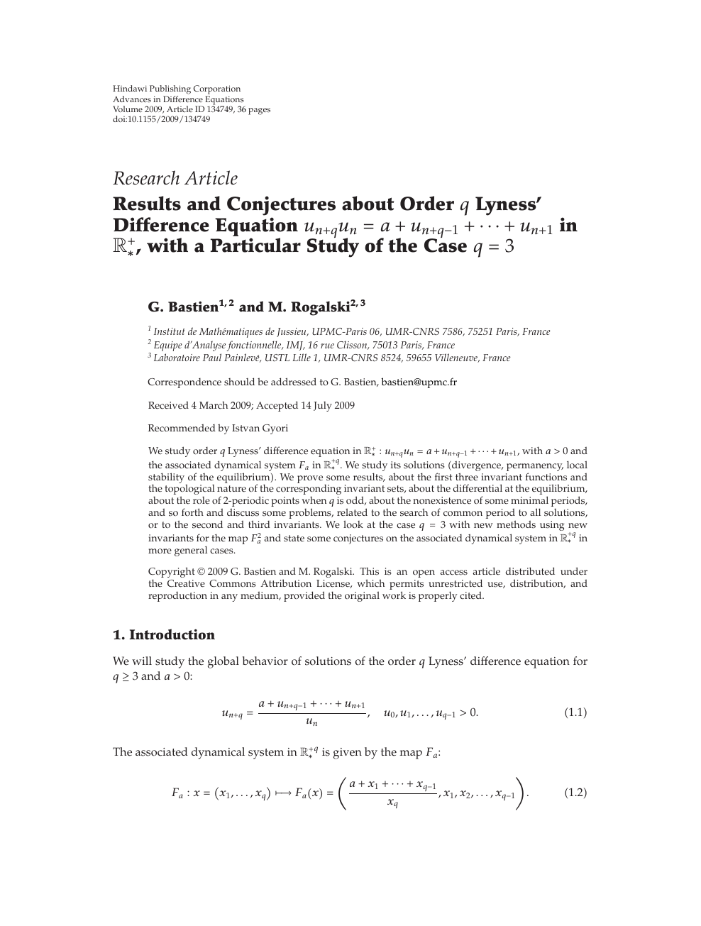 Results And Conjectures About Order Lyness Difference Equation In With A Particular Study Of The Case Topic Of Research Paper In Mathematics Download Scholarly Article Pdf And Read For Free