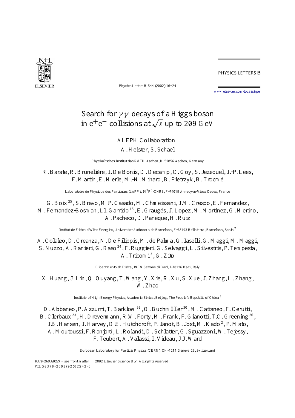 Search For Gg Decays Of A Higgs Boson In E E Collisions At S Up To 9 Gev Topic Of Research Paper In Physical Sciences Download Scholarly Article Pdf And Read For
