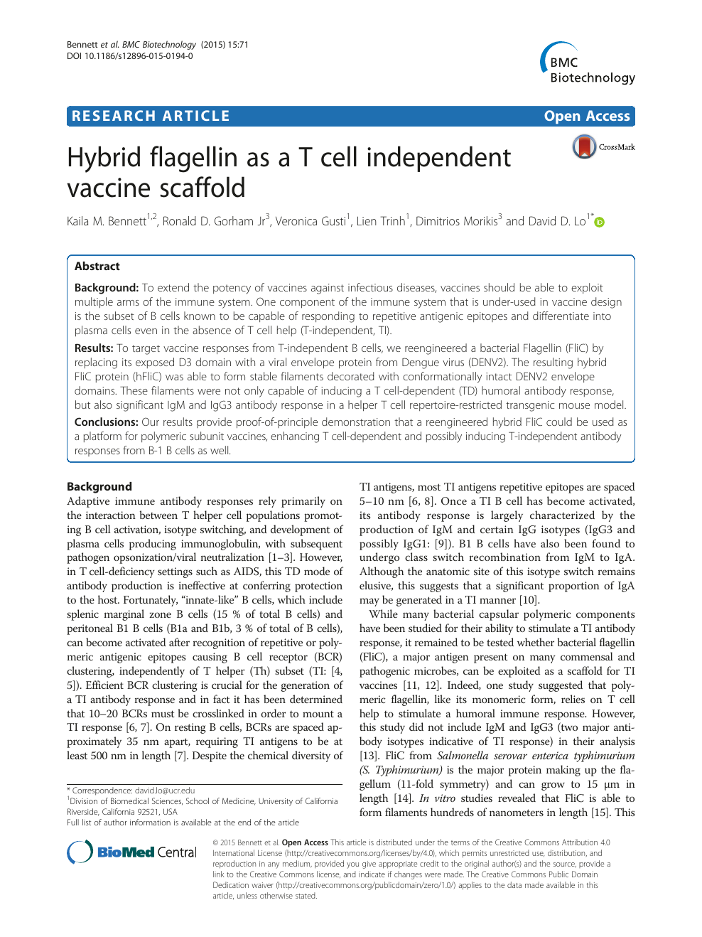 Anti-Flagellin FliC monoclonal IgG antibody