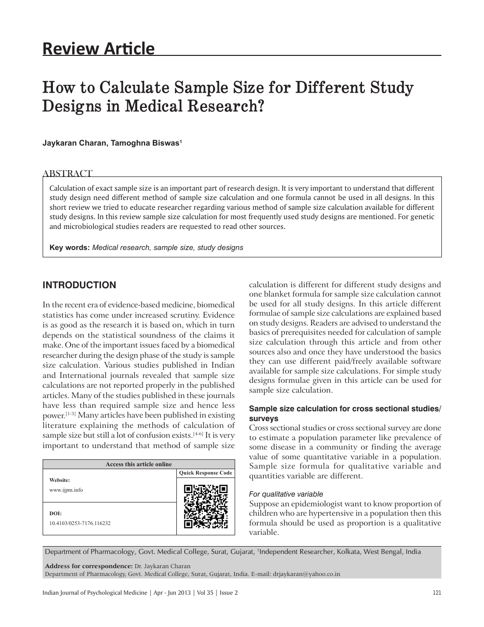 How To Calculate Sample Size For Different Study Designs In Medical Research Topic Of Research Paper In Clinical Medicine Download Scholarly Article Pdf And Read For Free On Cyberleninka Open Science
