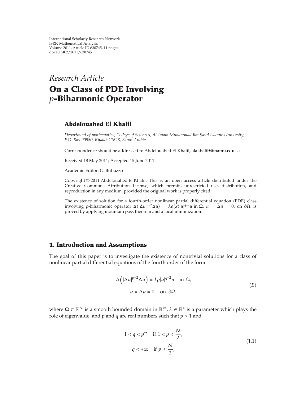 On A Class Of Pde Involving P Biharmonic Operator Topic Of Research Paper In Mathematics Download Scholarly Article Pdf And Read For Free On Cyberleninka Open Science Hub