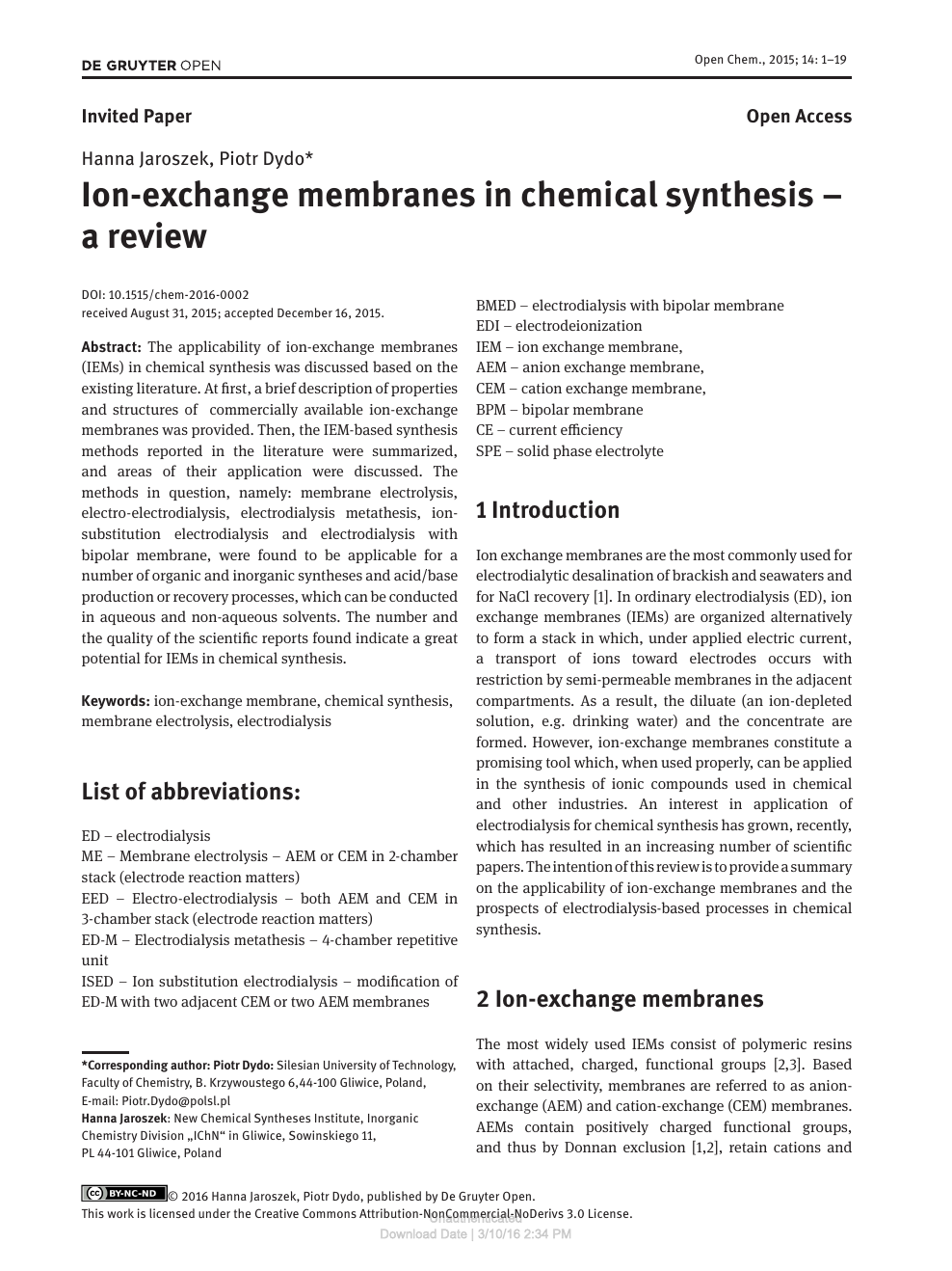 Manning condensation in ion exchange membranes: A review on ion  partitioning and diffusion models - Kitto - 2022 - Journal of Polymer  Science - Wiley Online Library
