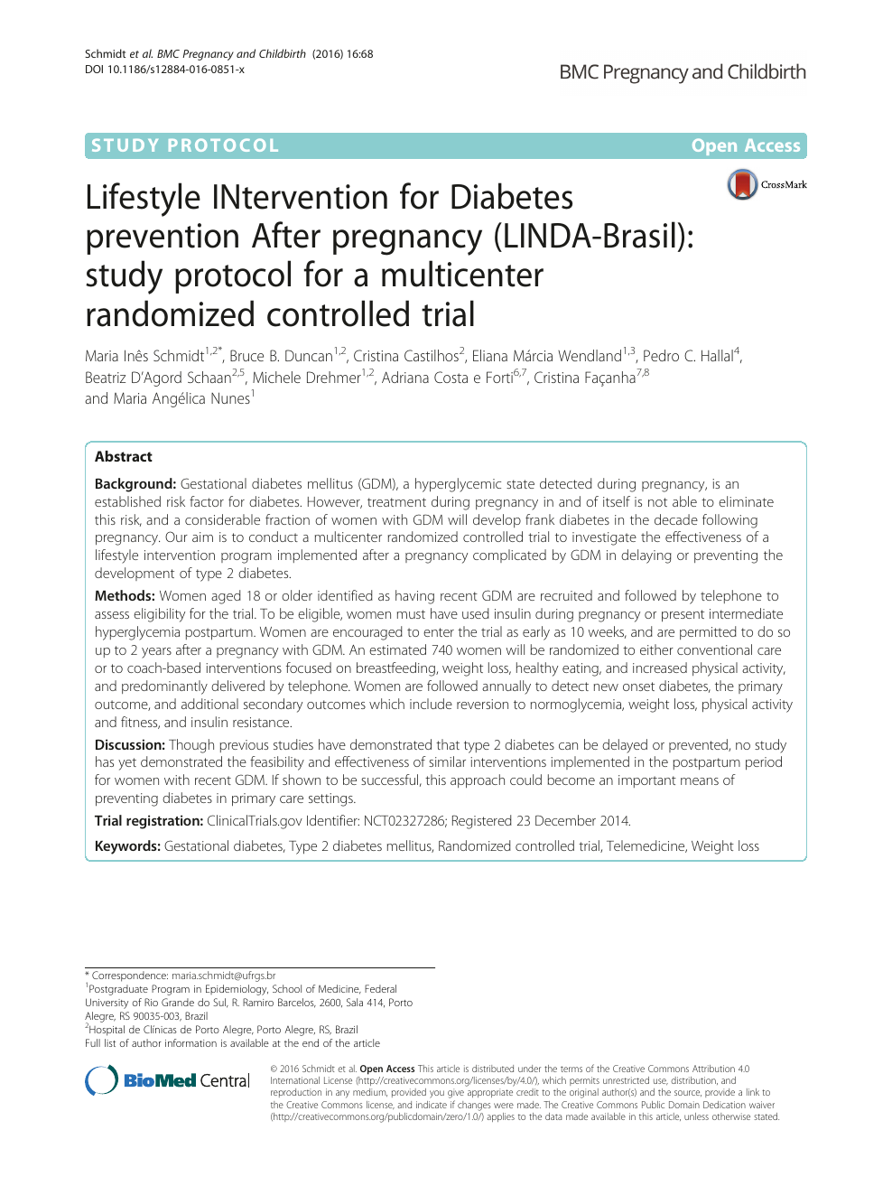 Lifestyle Intervention For Diabetes Prevention After Pregnancy