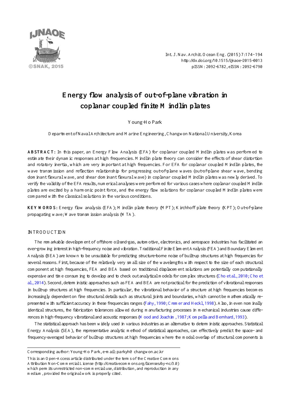 Energy Flow Analysis Of Out Of Plane Vibration In Coplanar Coupled Finite Mindlin Plates Topic Of Research Paper In Materials Engineering Download Scholarly Article Pdf And Read For Free On Cyberleninka Open Science