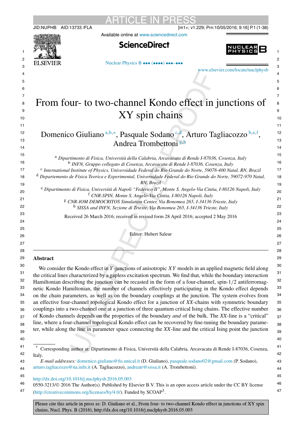 From Four To Two Channel Kondo Effect In Junctions Of Xy Spin Chains Topic Of Research Paper In Physical Sciences Download Scholarly Article Pdf And Read For Free On Cyberleninka Open Science