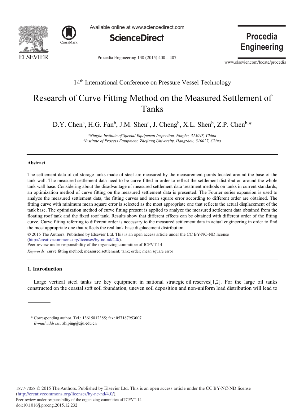 Research Of Curve Fitting Method On The Measured Settlement Of Tanks Topic Of Research Paper In Civil Engineering Download Scholarly Article Pdf And Read For Free On Cyberleninka Open Science Hub