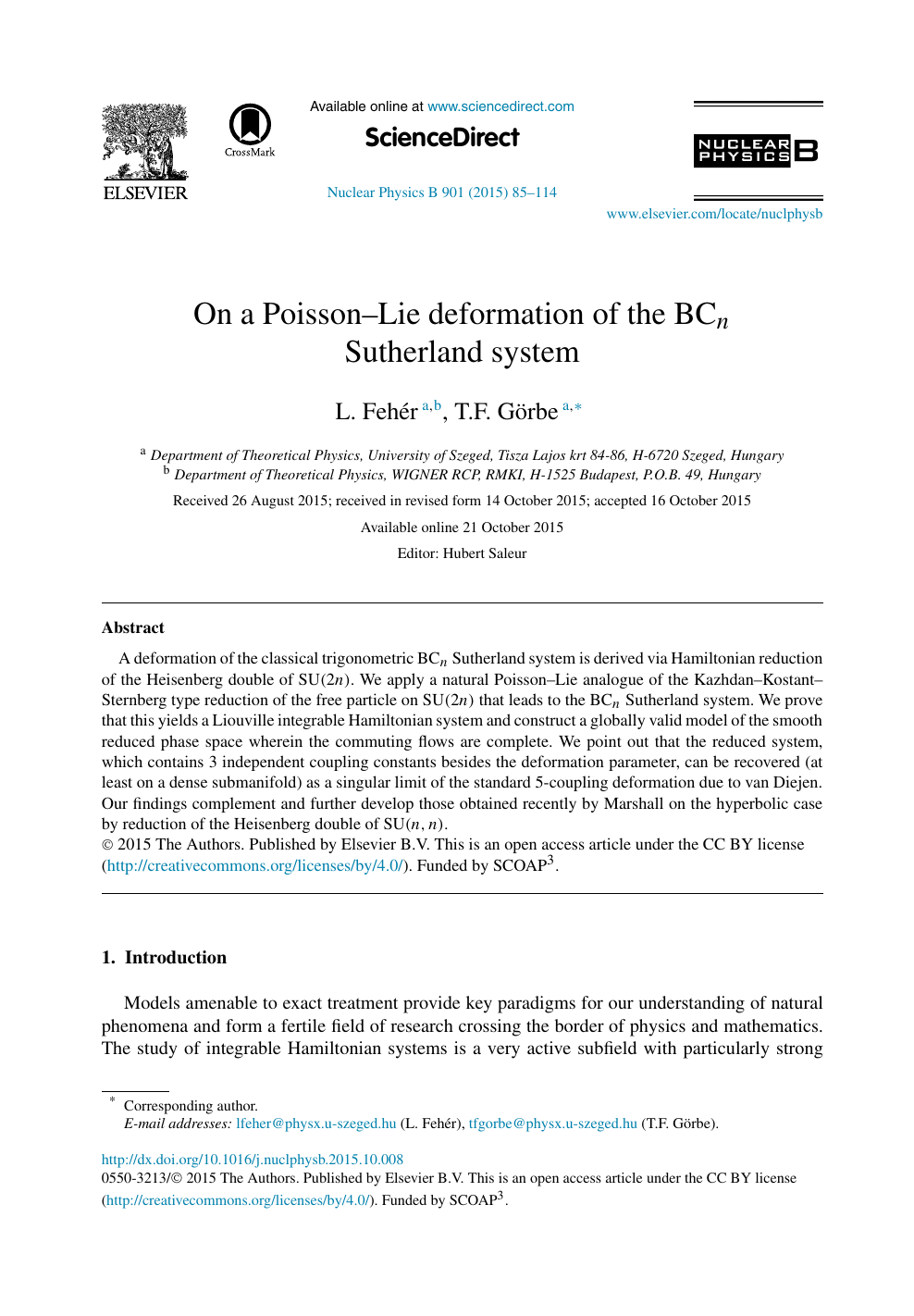 On A Poisson Lie Deformation Of The n Sutherland System Topic Of Research Paper In Physical Sciences Download Scholarly Article Pdf And Read For Free On Cyberleninka Open Science Hub