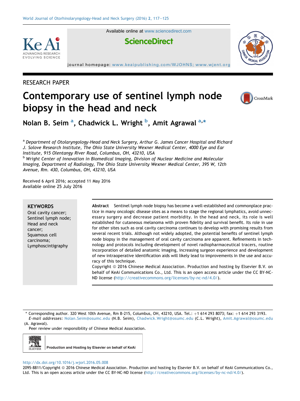 Contemporary Use Of Sentinel Lymph Node Biopsy In The Head And Neck Topic Of Research Paper In Clinical Medicine Download Scholarly Article Pdf And Read For Free On Cyberleninka Open Science
