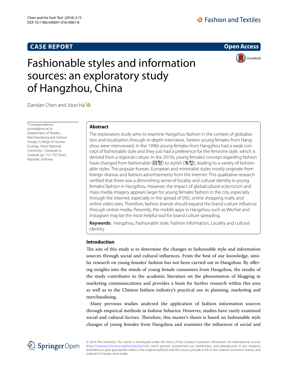 Creek system tør Fashionable styles and information sources: an exploratory study of  Hangzhou, China – topic of research paper in Media and communications.  Download scholarly article PDF and read for free on CyberLeninka open  science