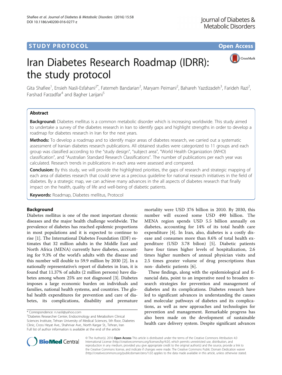 diabetes research open access