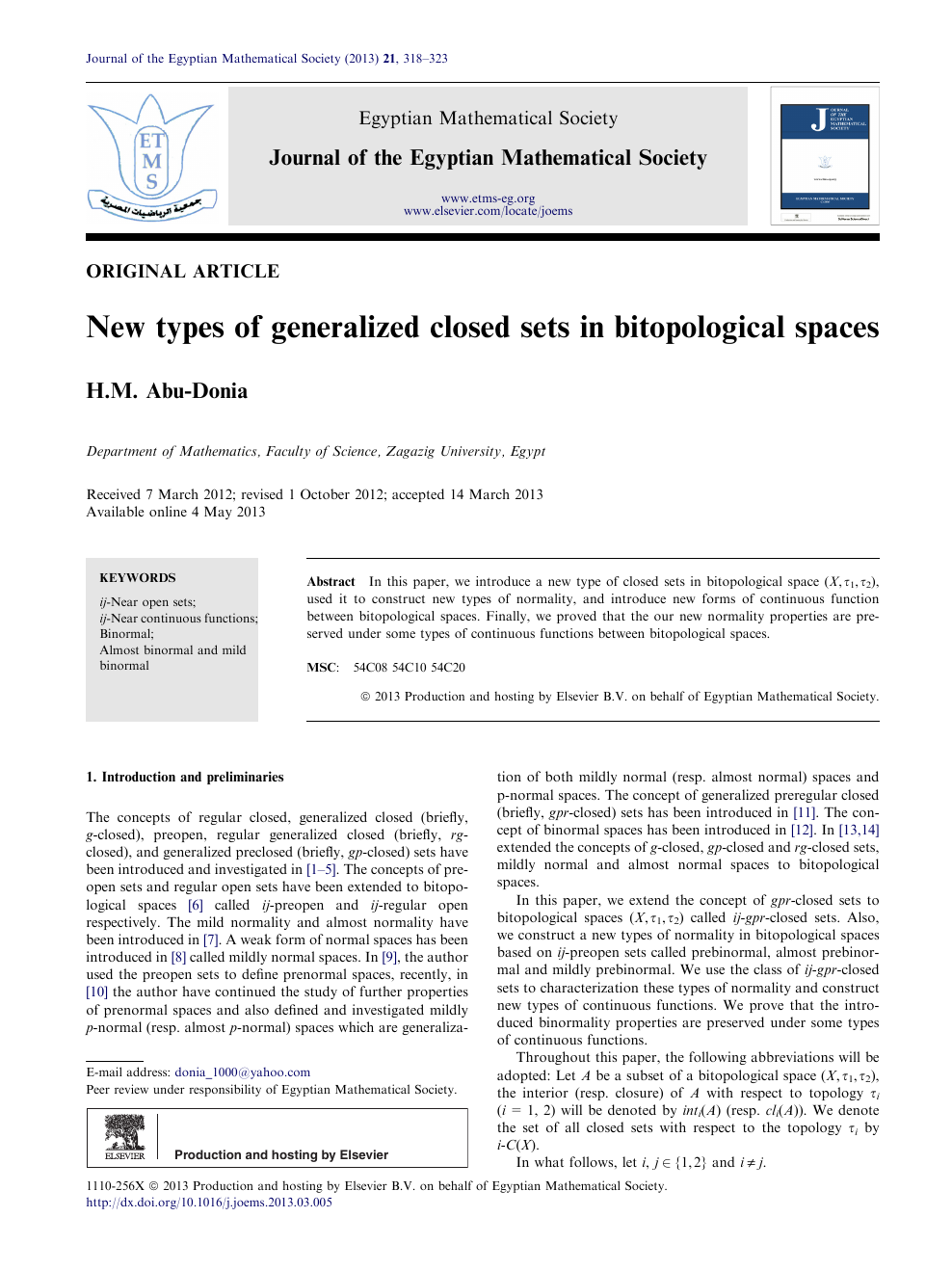 New Types Of Generalized Closed Sets In Bitopological Spaces Topic Of Research Paper In Mathematics Download Scholarly Article Pdf And Read For Free On Cyberleninka Open Science Hub