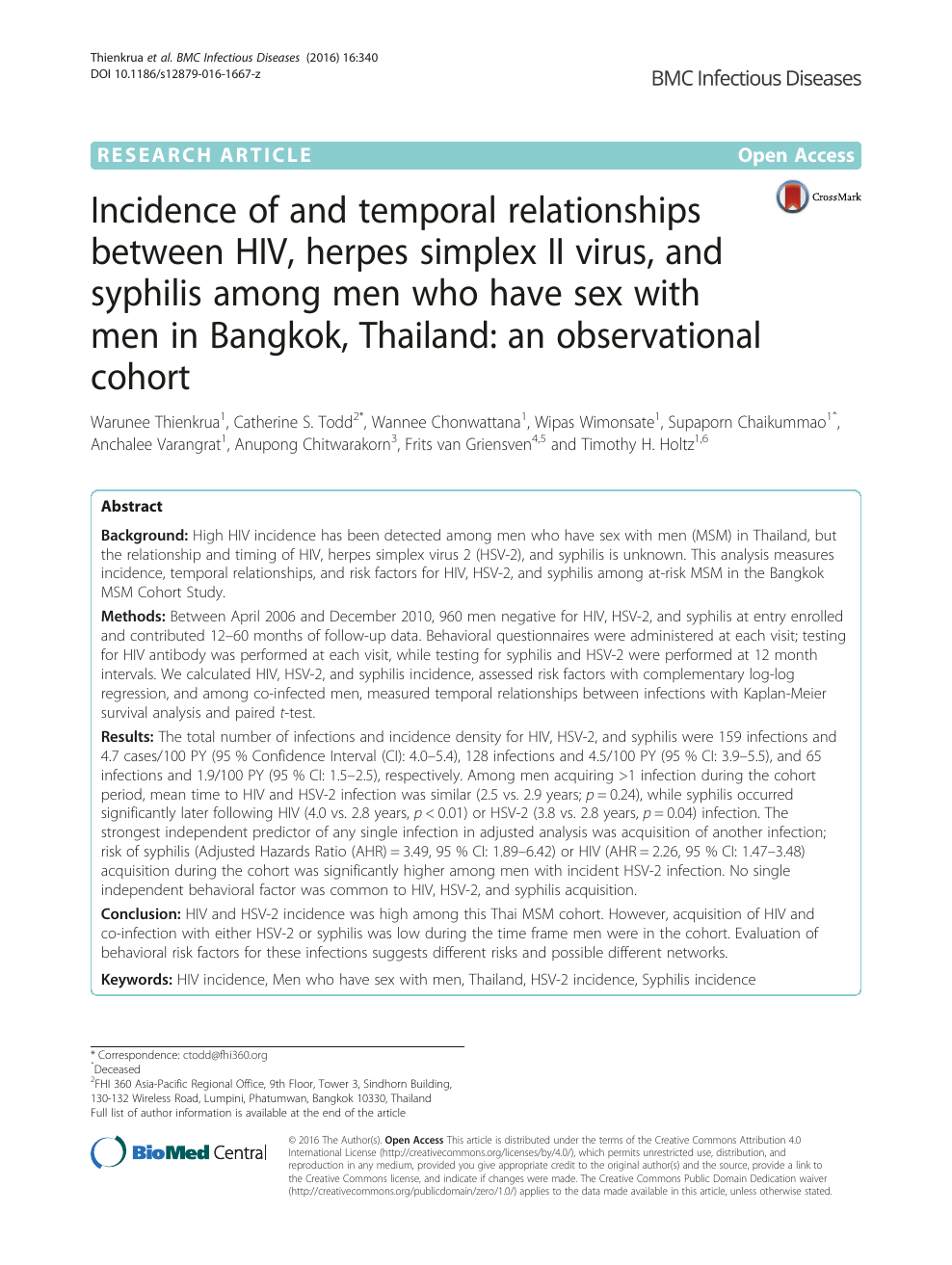 Incidence Of And Temporal Relationships Between Hiv Herpes