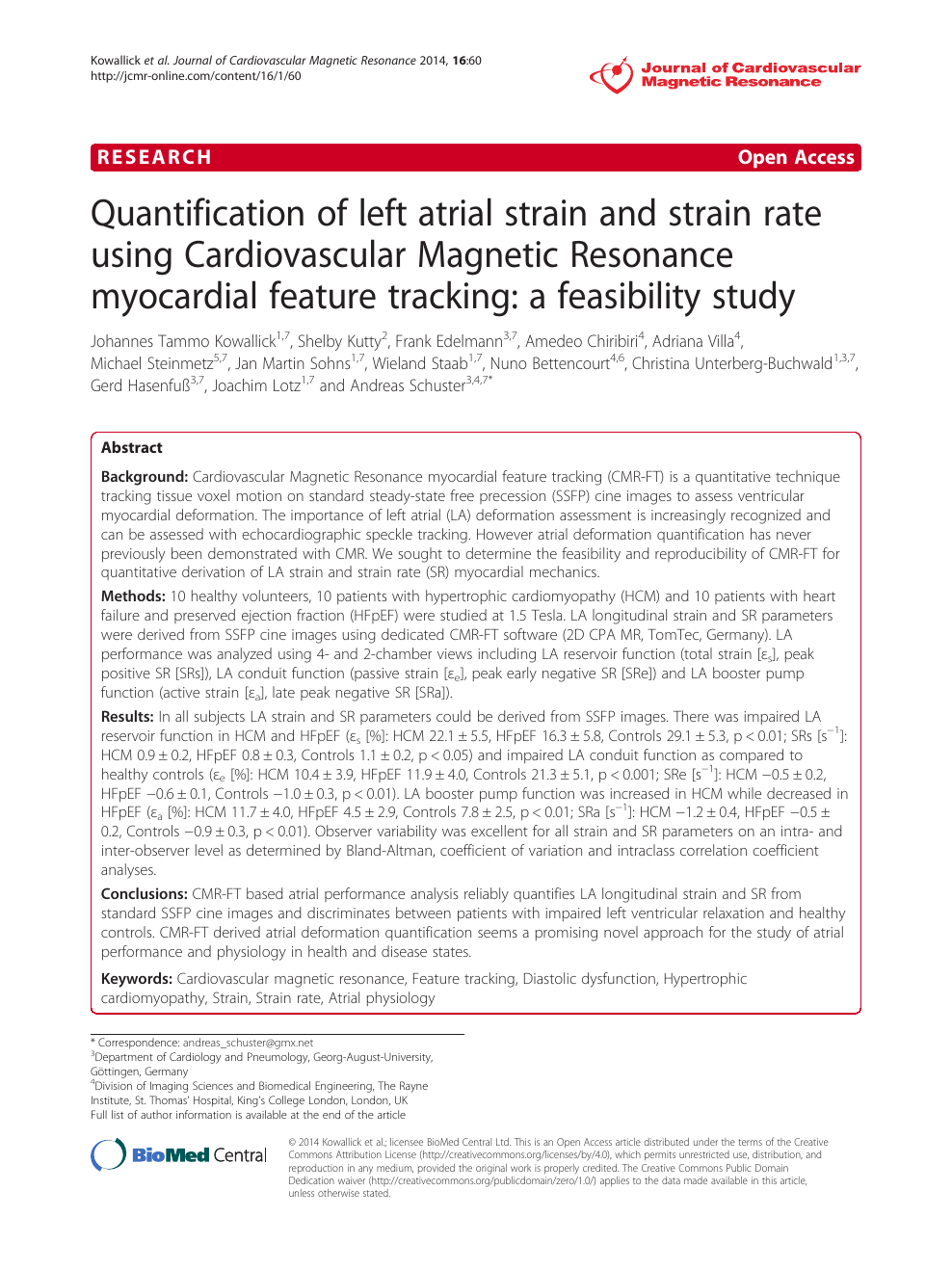 MRI-Derived Myocardial Strain Measures in Normal Subjects