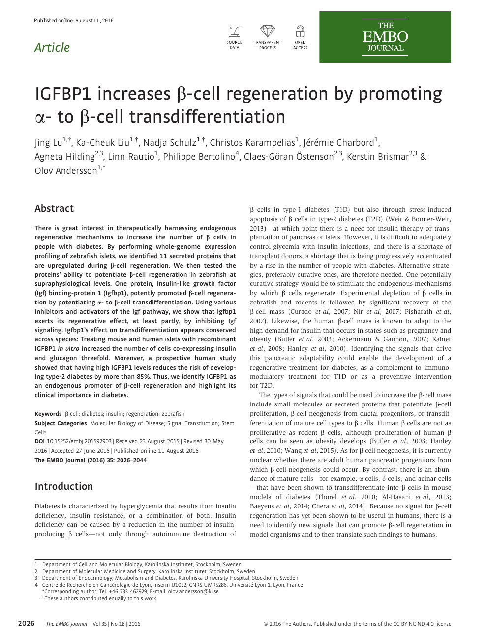 Igfbp1 Increases B Cell Regeneration By Promoting A To B Cell Transdifferentiation Topic Of Research Paper In Biological Sciences Download Scholarly Article Pdf And Read For Free On Cyberleninka Open Science Hub