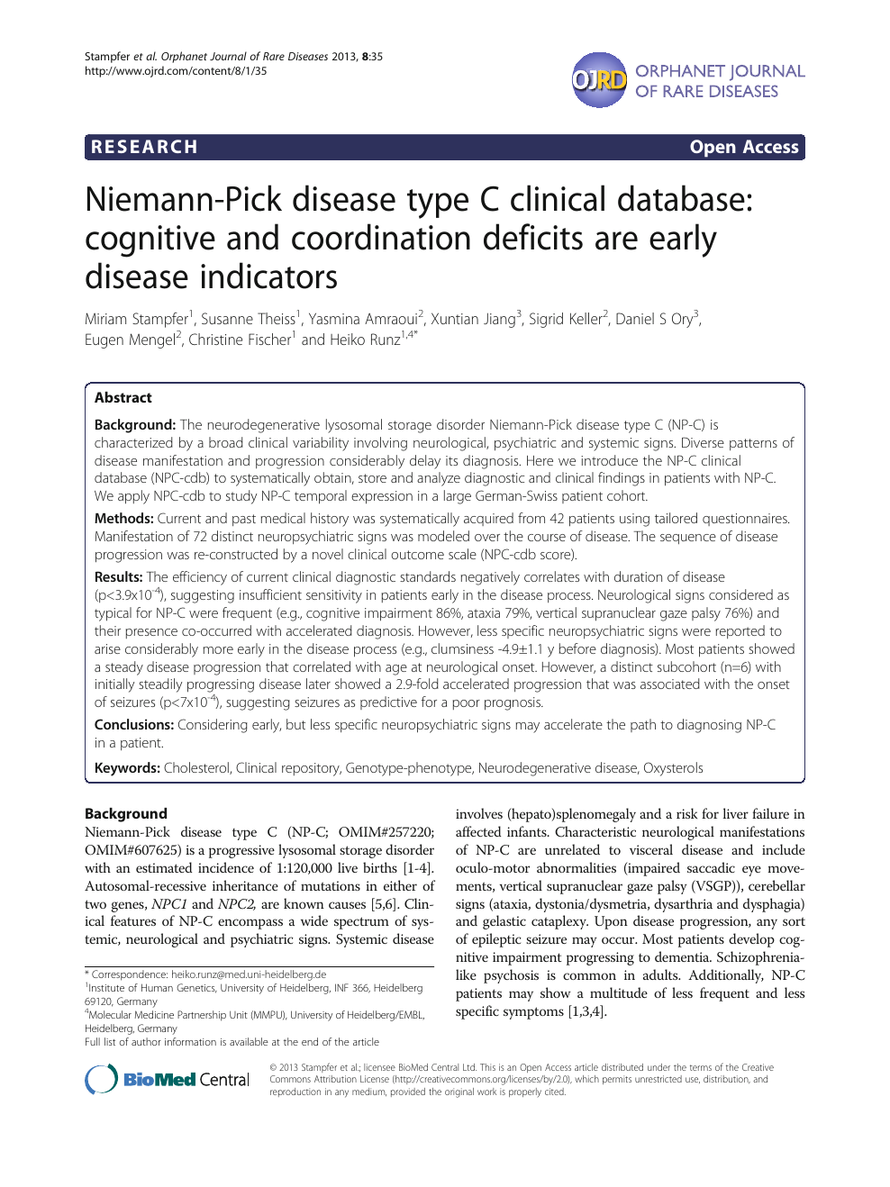 Niemann-Pick Type C Disease - NP-C Genetic Disease - Lysosomal Disease 