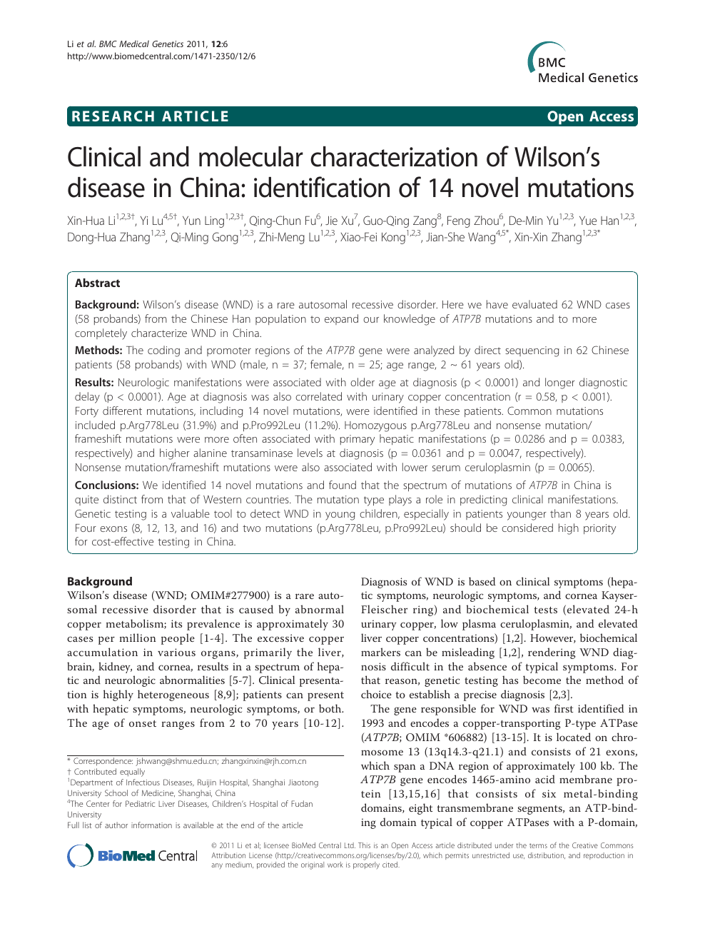 Clinical And Molecular Characterization Of Wilsons Disease - 