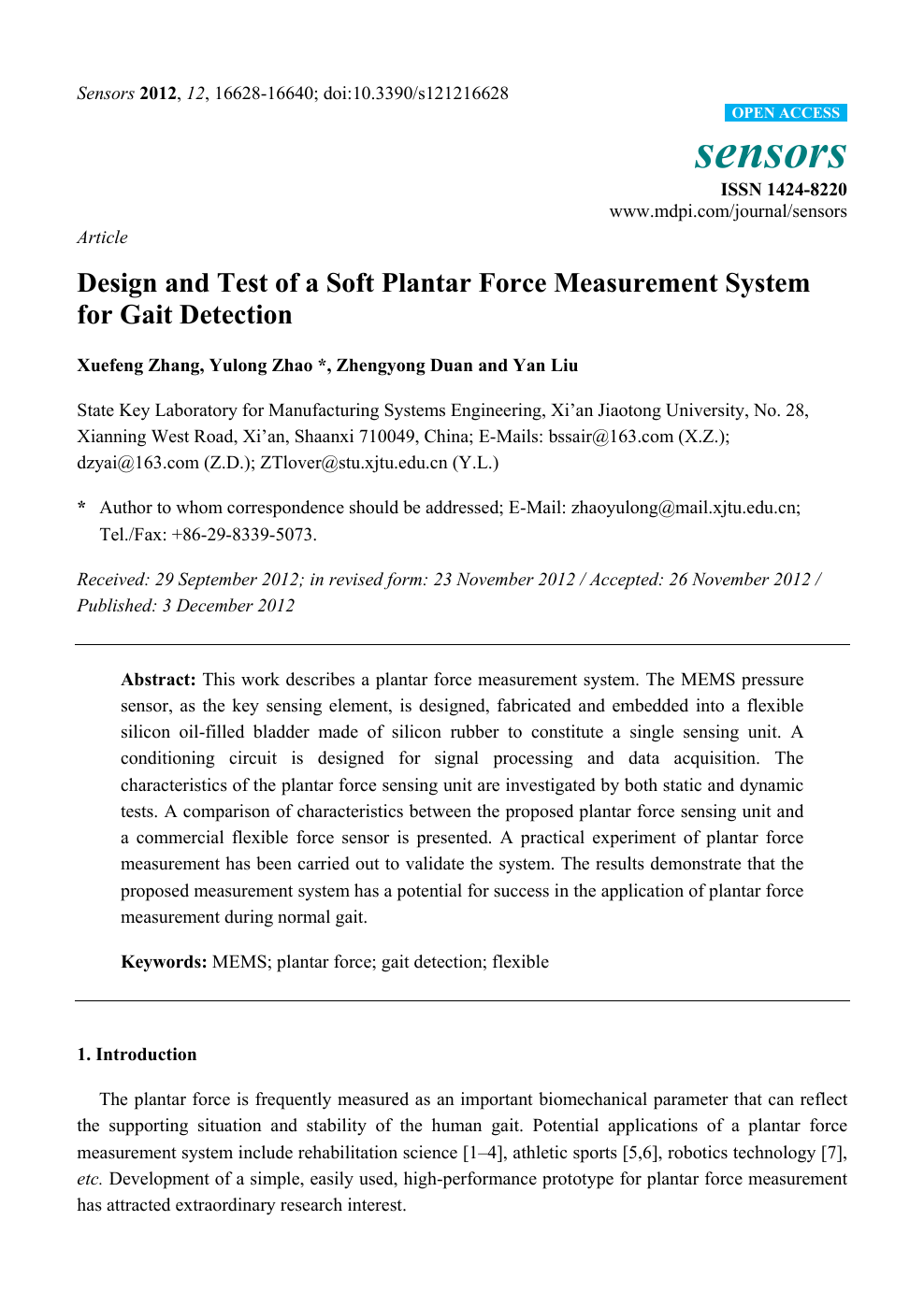 Design And Test Of A Soft Plantar Force Measurement System For Gait Detection Topic Of Research Paper In Medical Engineering Download Scholarly Article Pdf And Read For Free On Cyberleninka Open
