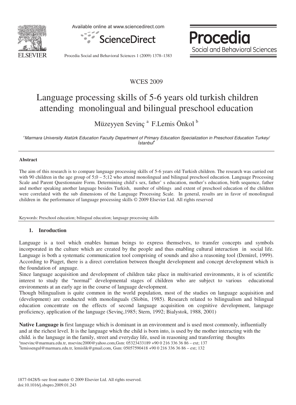 bilingual education research paper