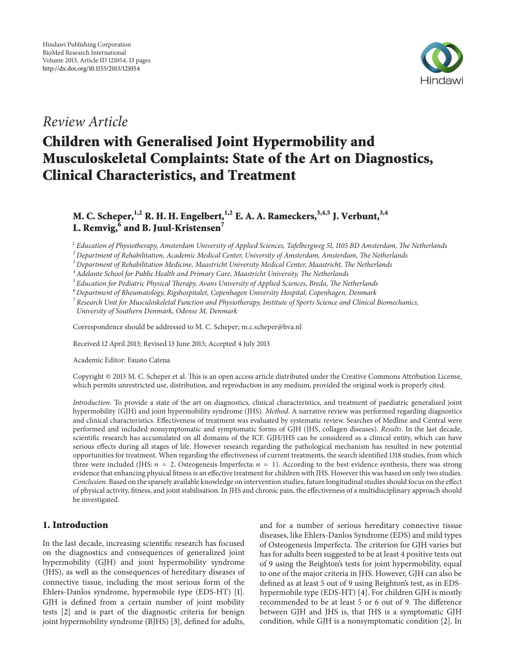 Joint hypermobility syndrome: A review for clinicians - Pacey - 2015 -  Journal of Paediatrics and Child Health - Wiley Online Library