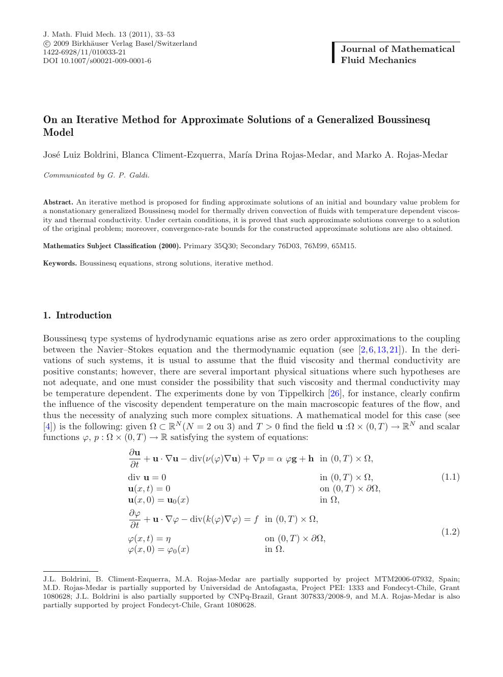 On An Iterative Method For Approximate Solutions Of A Generalized Boussinesq Model Topic Of Research Paper In Mathematics Download Scholarly Article Pdf And Read For Free On Cyberleninka Open Science Hub