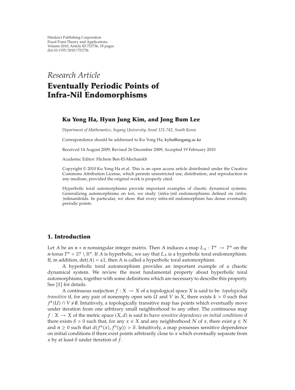 Eventually Periodic Points Of Infra Nil Endomorphisms Topic Of Research Paper In Mathematics Download Scholarly Article Pdf And Read For Free On Cyberleninka Open Science Hub