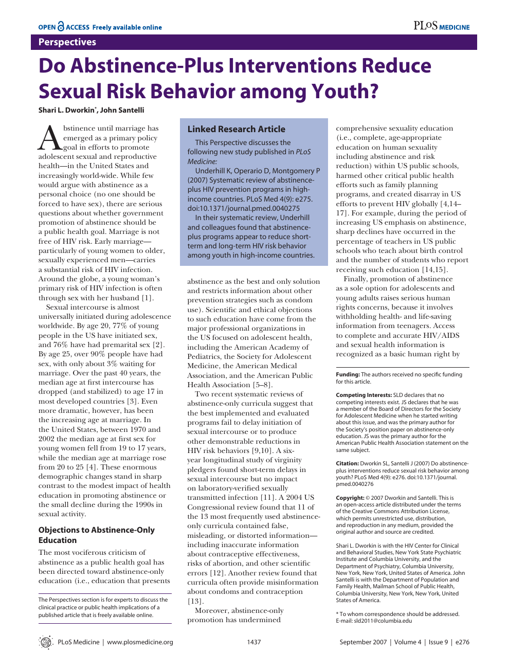 Promising Programmatic Approaches for Adolescent and Youth Sexual