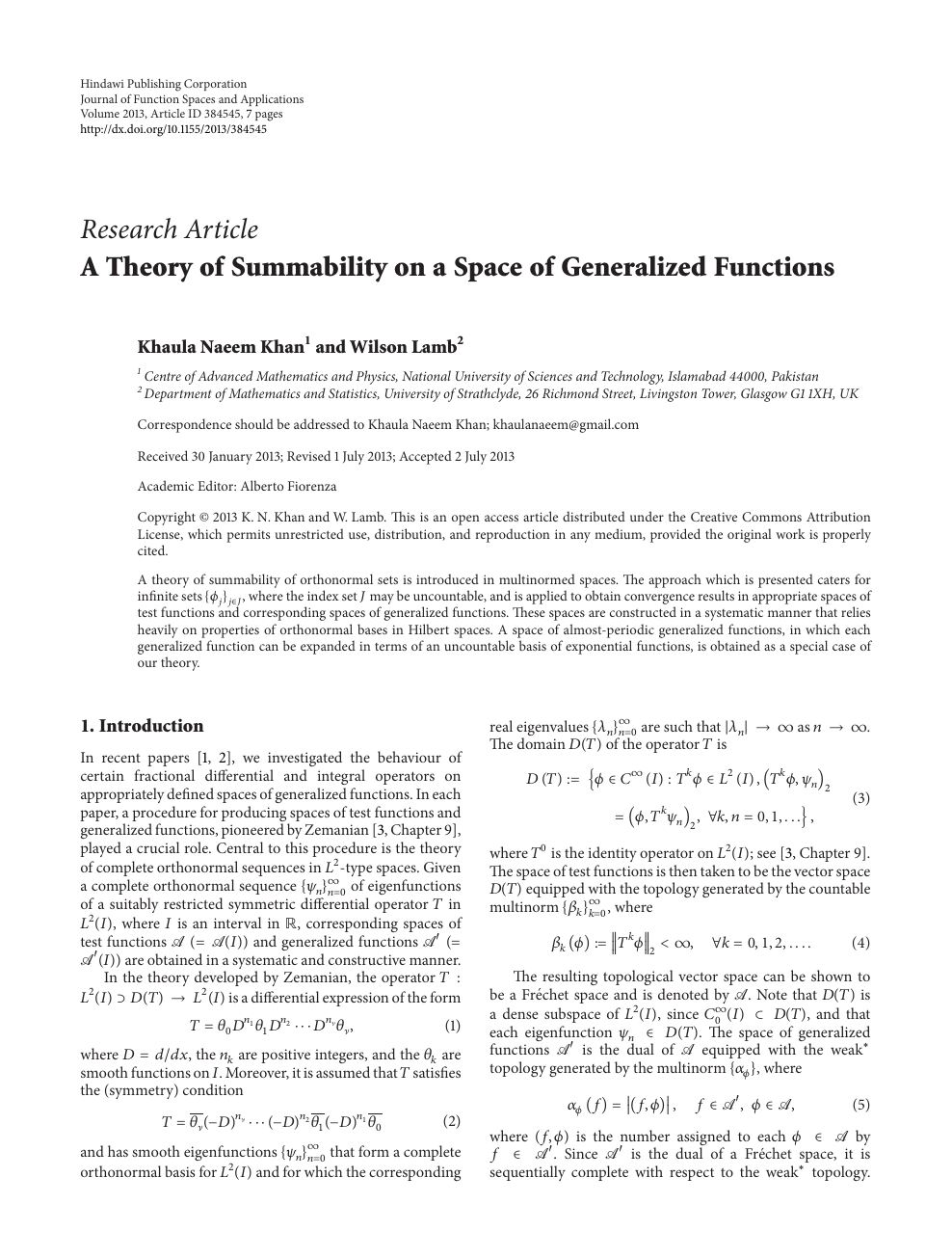 A Theory Of Summability On A Space Of Generalized Functions Topic Of Research Paper In Mathematics Download Scholarly Article Pdf And Read For Free On Cyberleninka Open Science Hub
